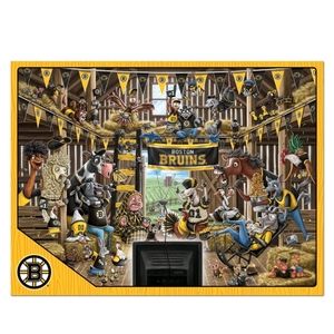 NHL Boston Bruins Barnyard Fans 500 Piece Puzzle Brand New In Box